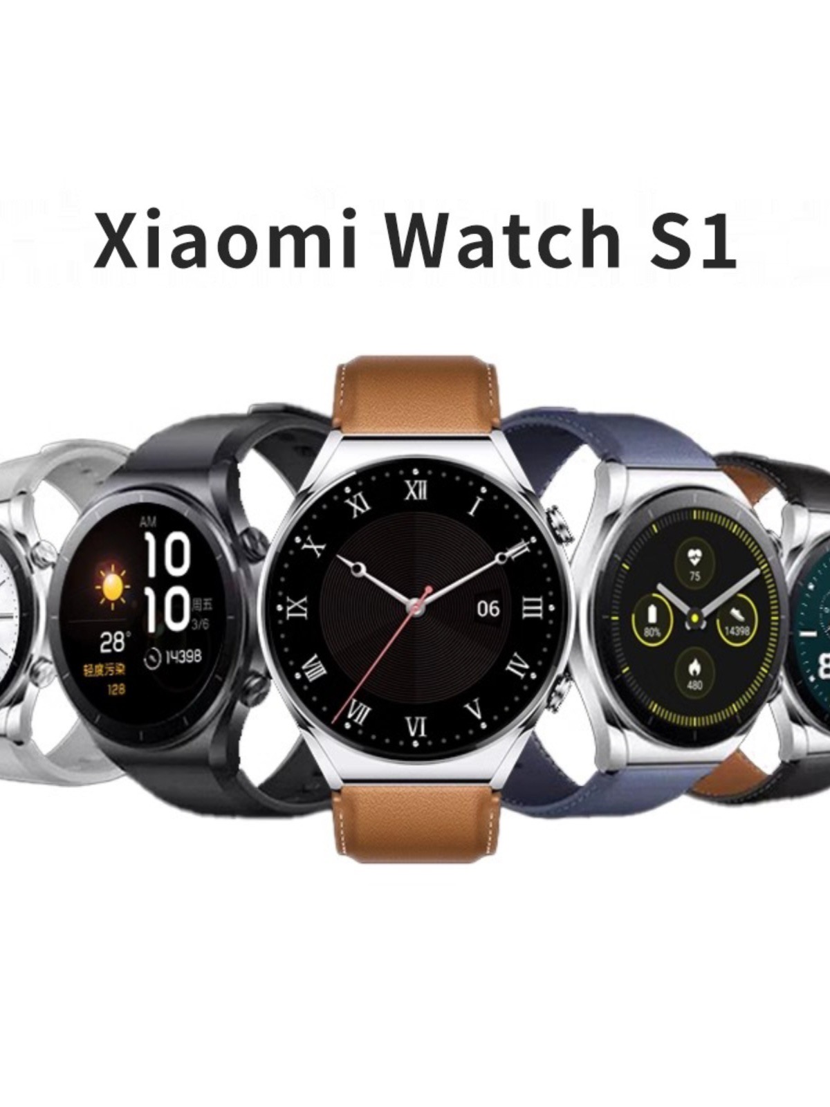 小米Xiaomi Watch S1智能手表环圆形蓝宝石玻璃金属运动商务蓝牙通话精准定位长续航血氧睡眠